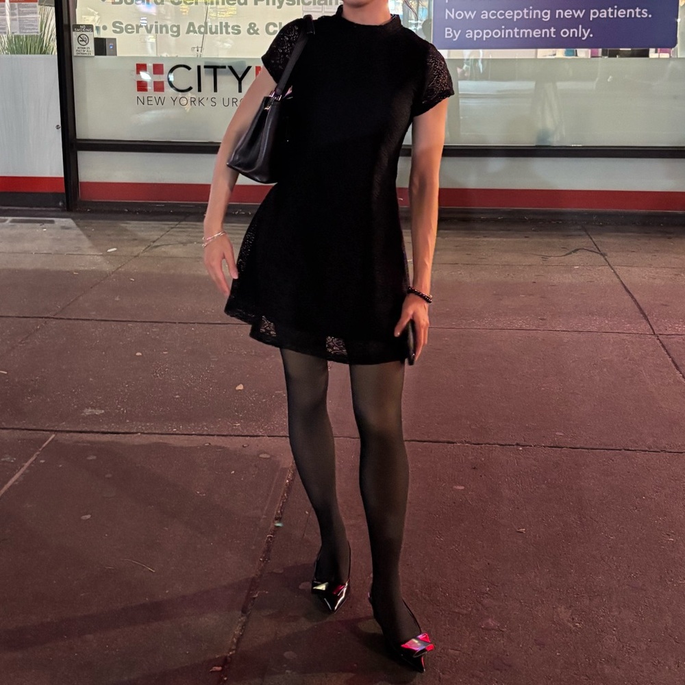 Elegant Lace Zara Little Black Dress